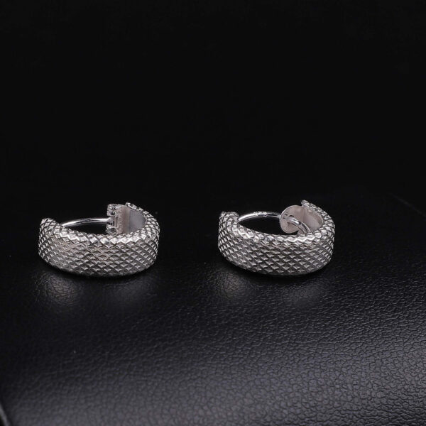 925 Silver Glamorous design Hoops/Bali for Women/Girls by SilVar (1/2 inch) - Image 3