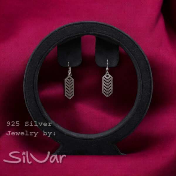 925 Silver Laser Cut Hook Danglers Women/Girls by SilVar