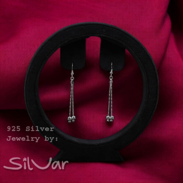 925 Silver Modern Danglers Women/Girls by SilVar
