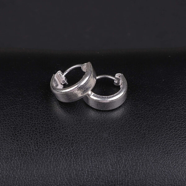 925 Silver Minimalistic Hoops/Bali for Women/Girls by SilVar (1/2 inch) - Image 2