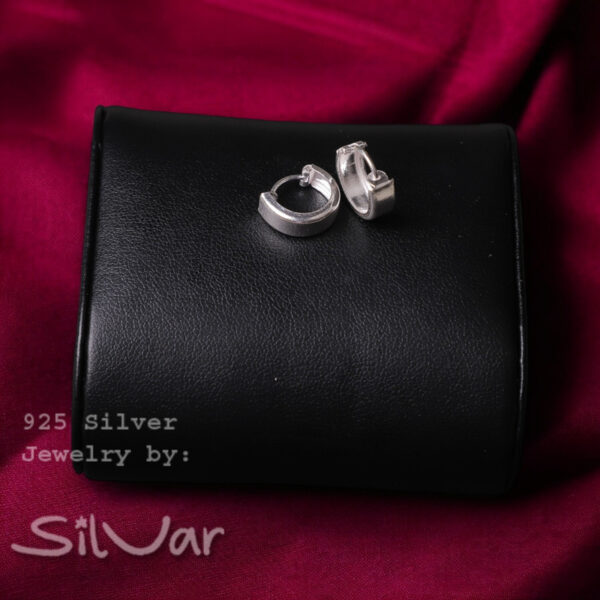 925 Silver Minimalistic Hoops/Bali for Women/Girls by SilVar (1/2 inch)