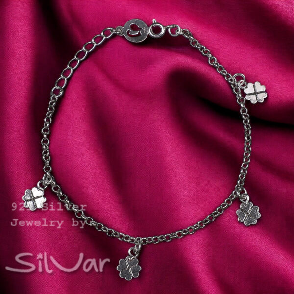 925 Silver Flora Bracelet for Women/Girls by SilVar