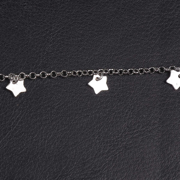 925 Silver Shiny Star Bracelet for Women/Girls by SilVar - Image 3