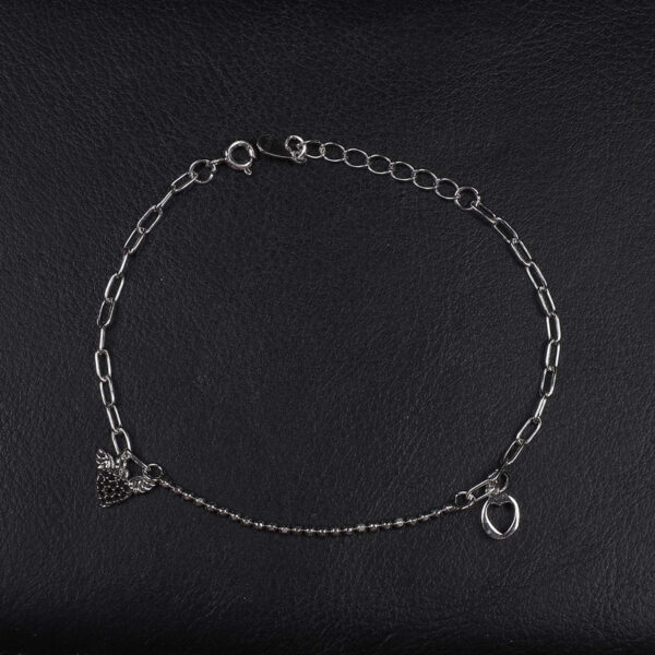 925 Silver Sleek Charm Bracelet for Women/Girls by SilVar - Image 4