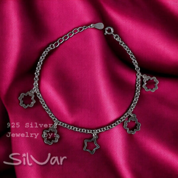 925 Silver Feminine Bracelet for Women/Girls by SilVar