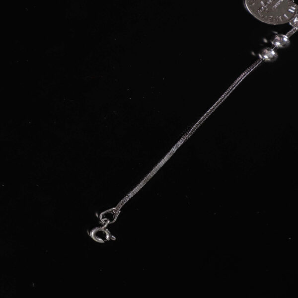 925 Silver Coin Bracelet for Women/Girls by SilVar - Image 3