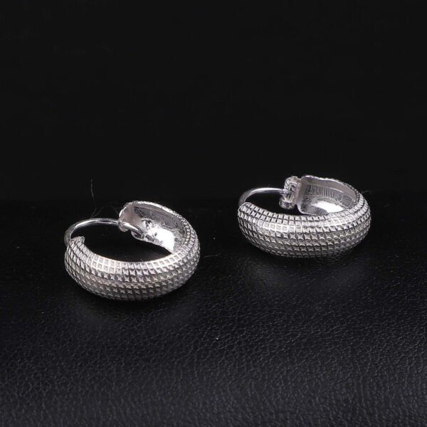 925 Silver Sophisticated design Hoops/Bali for Women/Girls by SilVar (1/2 inch) - Image 3