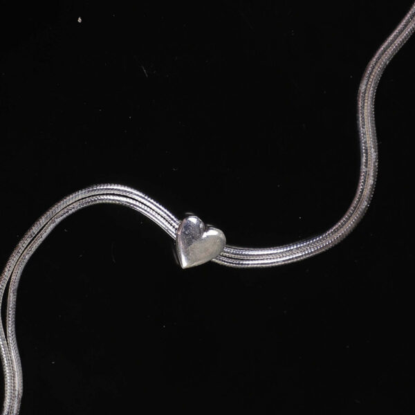 925 Silver Slider Heart Bracelet for Women/Girls by SilVar - Image 3