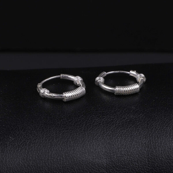 925 Silver Classic wire design Hoops/Bali for Women/Girls by SilVar (1/2 inch) - Image 3