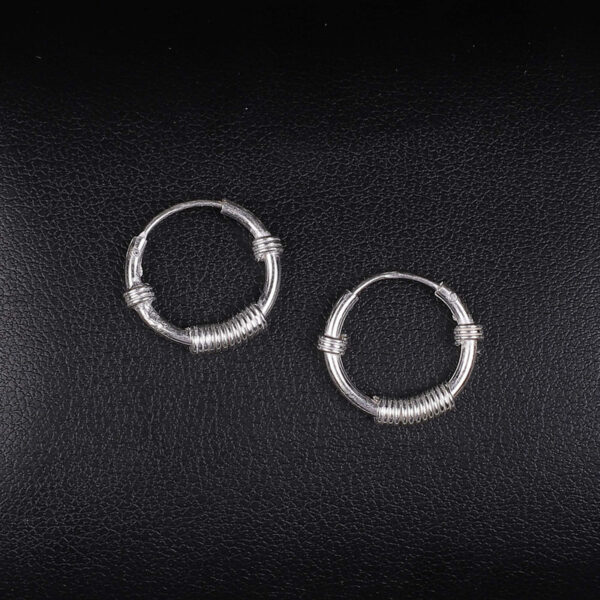 925 Silver Classic wire design Hoops/Bali for Women/Girls by SilVar (1/2 inch) - Image 2